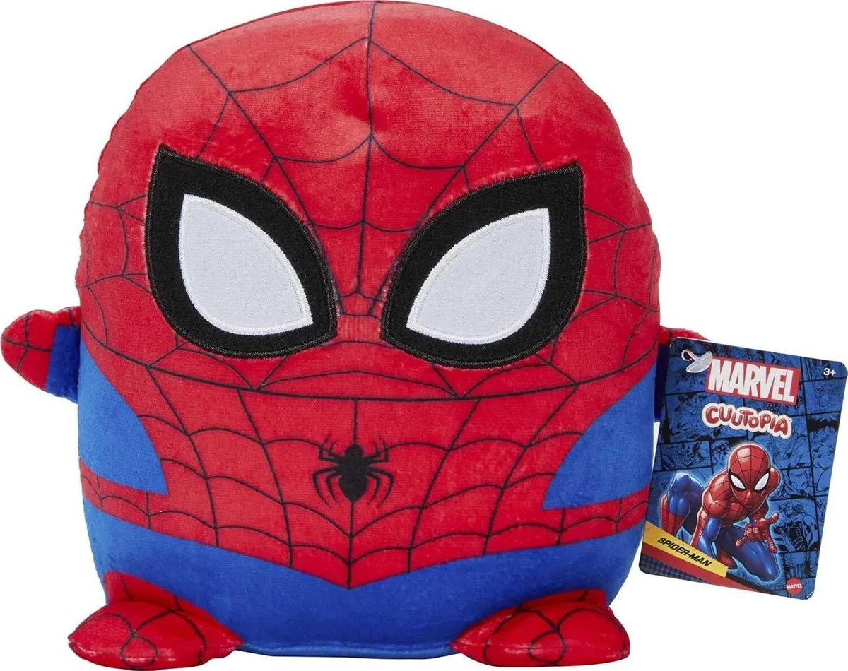 Mattel Wheels Mattel Wheels Marvel Cuutopia Spider-Man 10-inch Plush MATHGC34-38 — product photo