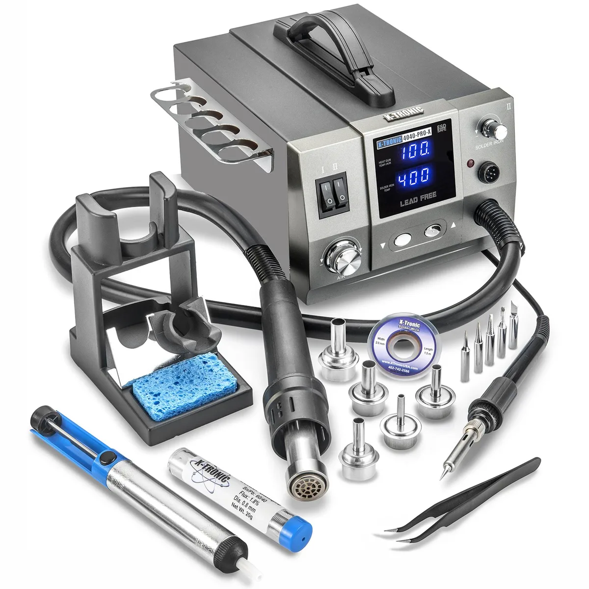 X-Tronic (X-Tronic International, Inc.) X-Tronic 4040-PRO-X Platinum Series Hot Air Rework Soldering Station 750W — product photo