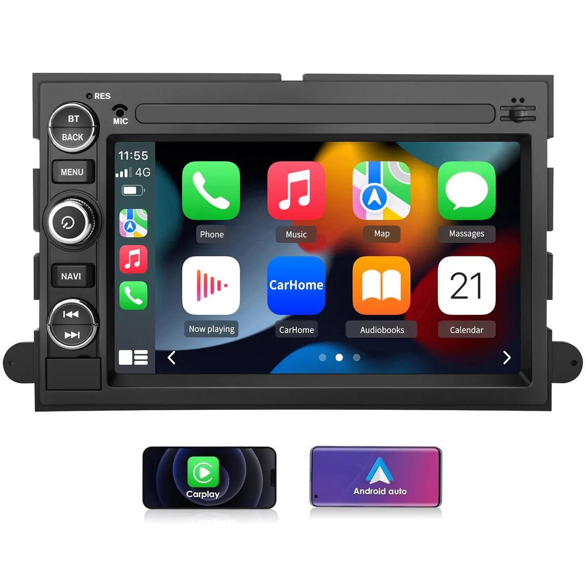 litillbuly litillbuly Android 13 Double Din Receiver 2+32G Ford F150/F250/F350 2004-2014 — product photo