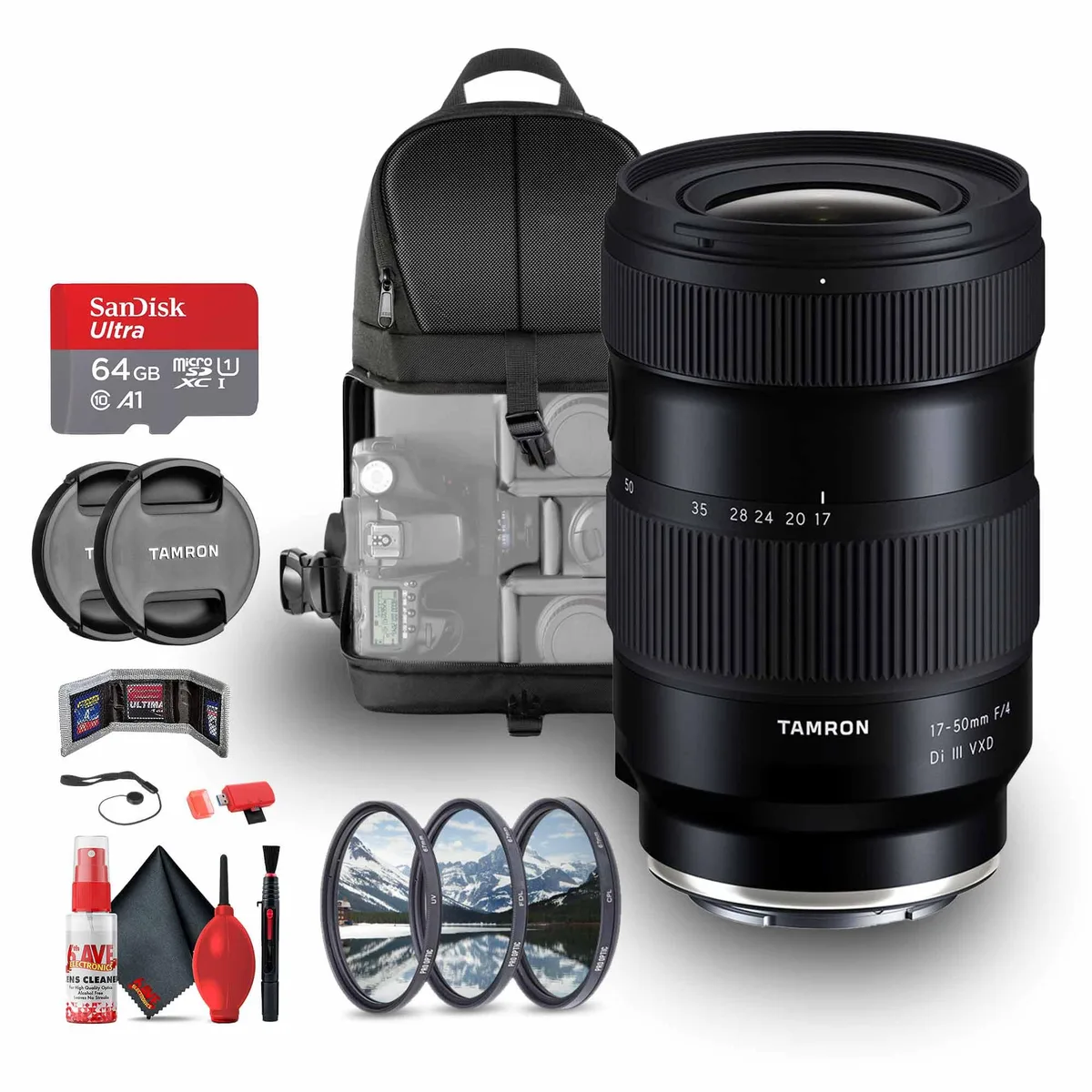 Tamron Tamron 17-50mm f/4 Di III VXD Sony E Bundle — product photo