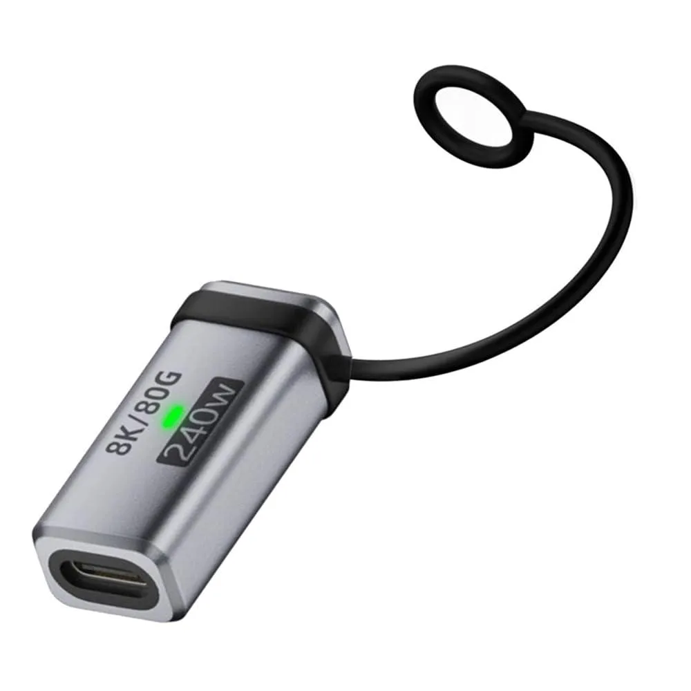LORDWORLD LORDWORLD USB5.0 80Gbps Female-Female Extension Adapter with Lanyard — product photo