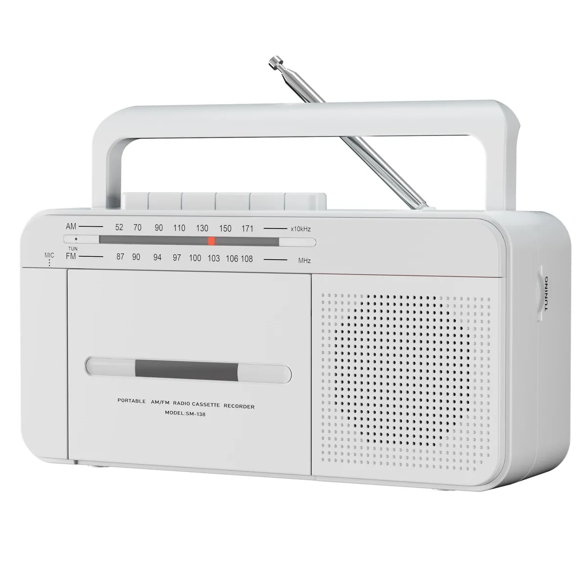  SEMIER JHKG-2025-0918-JKGH Cassette Player Recorder Boombox Black — product photo