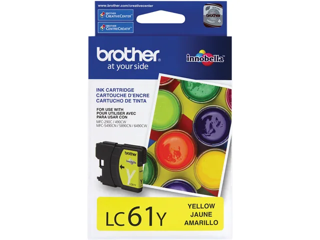 Brother Brother LC61Y Yellow Ink Cartridge (Genuine Brands) 325 Pages — product photo