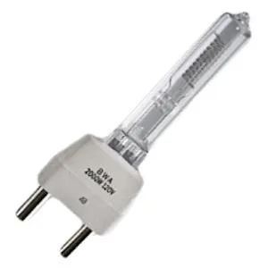 Clear halogen bulb with G38 base, 2000W 120V rating