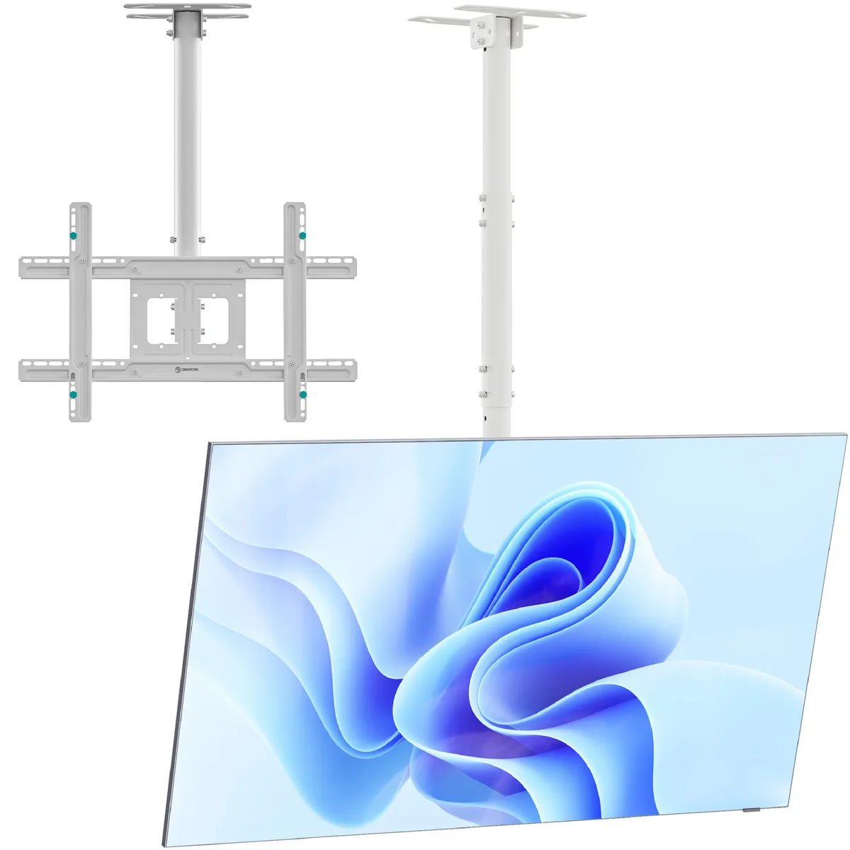 ONKRON ONKRON N1L-W White Ceiling TV Mount 32-80" 150 lbs — product photo