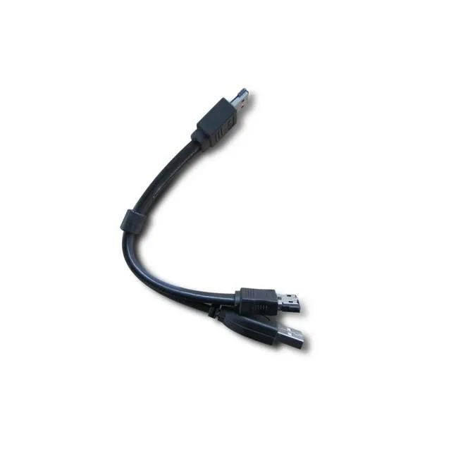 iMicro iMicro ST-ESATAUS 6 inch eSATAp to eSATA and USB cable (Black) — product photo