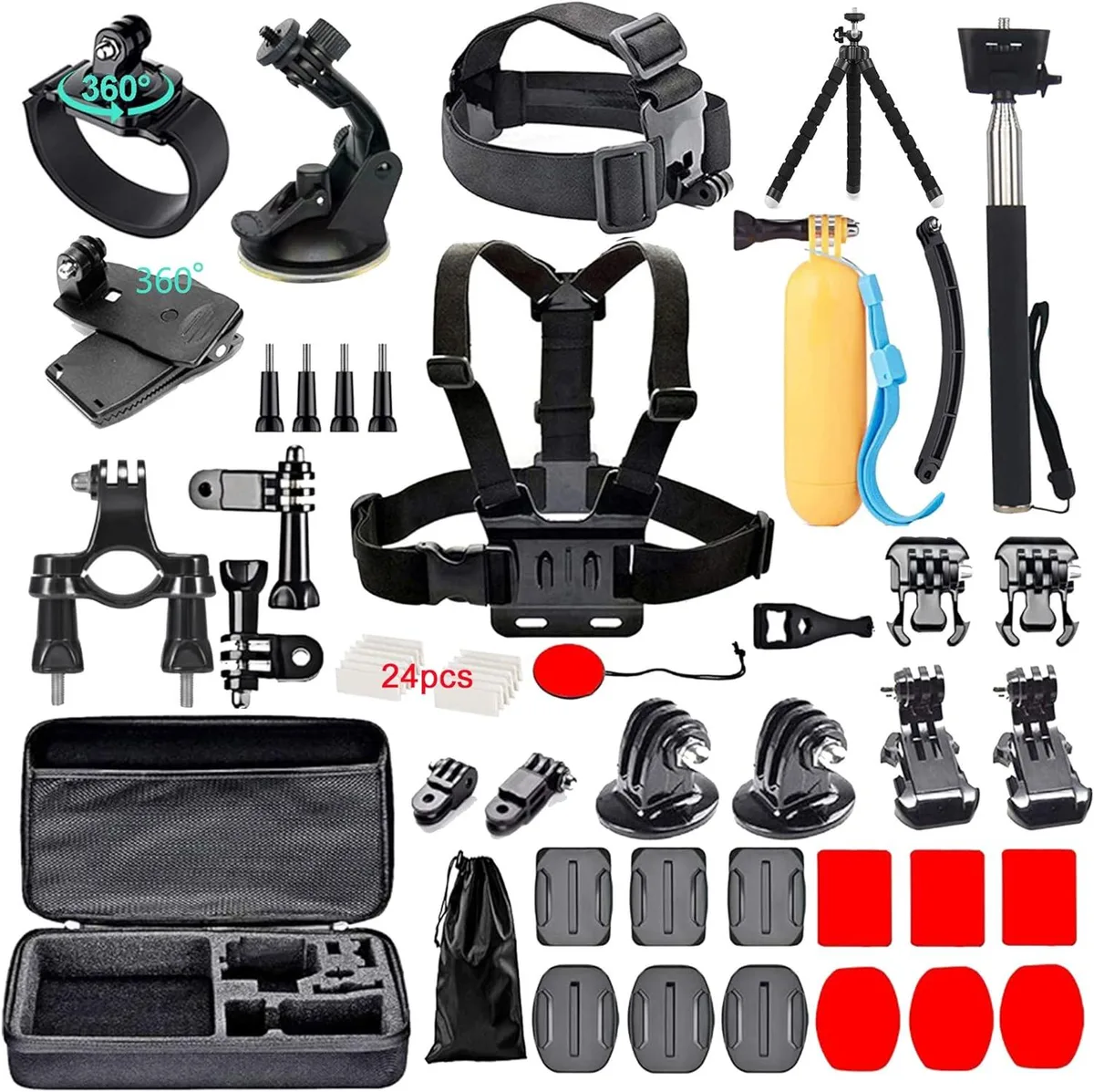 BONAEVER BONAEVER 60 in 1 Camera Accessories Kit Black — product photo