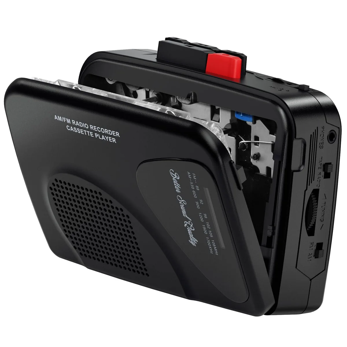  Emerson T201BUS Cassette Player Black 3.5mm Earphone — product photo