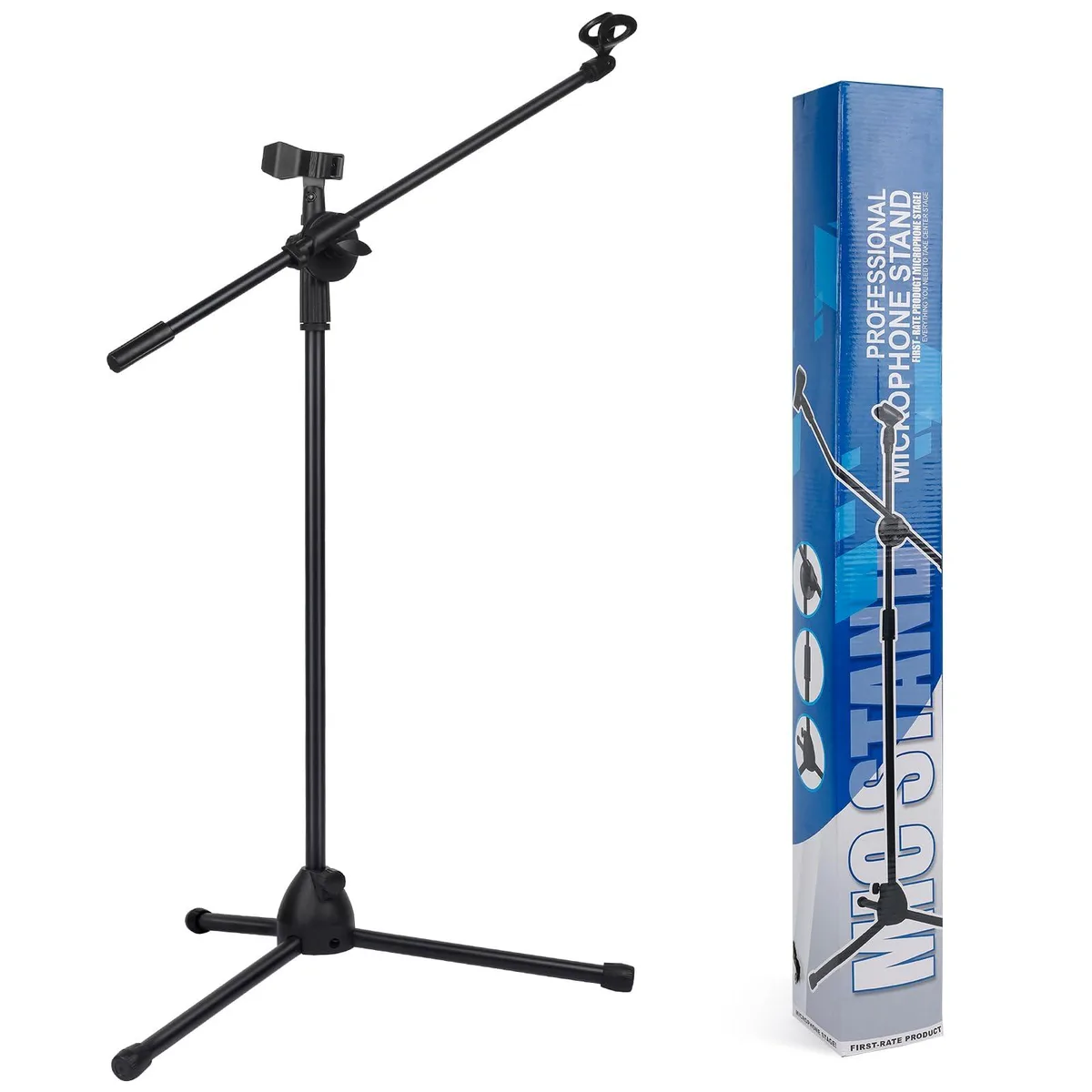 Generic JYC-M-M2 Dual-Use Boom Mic Stand 75 in Black — product photo