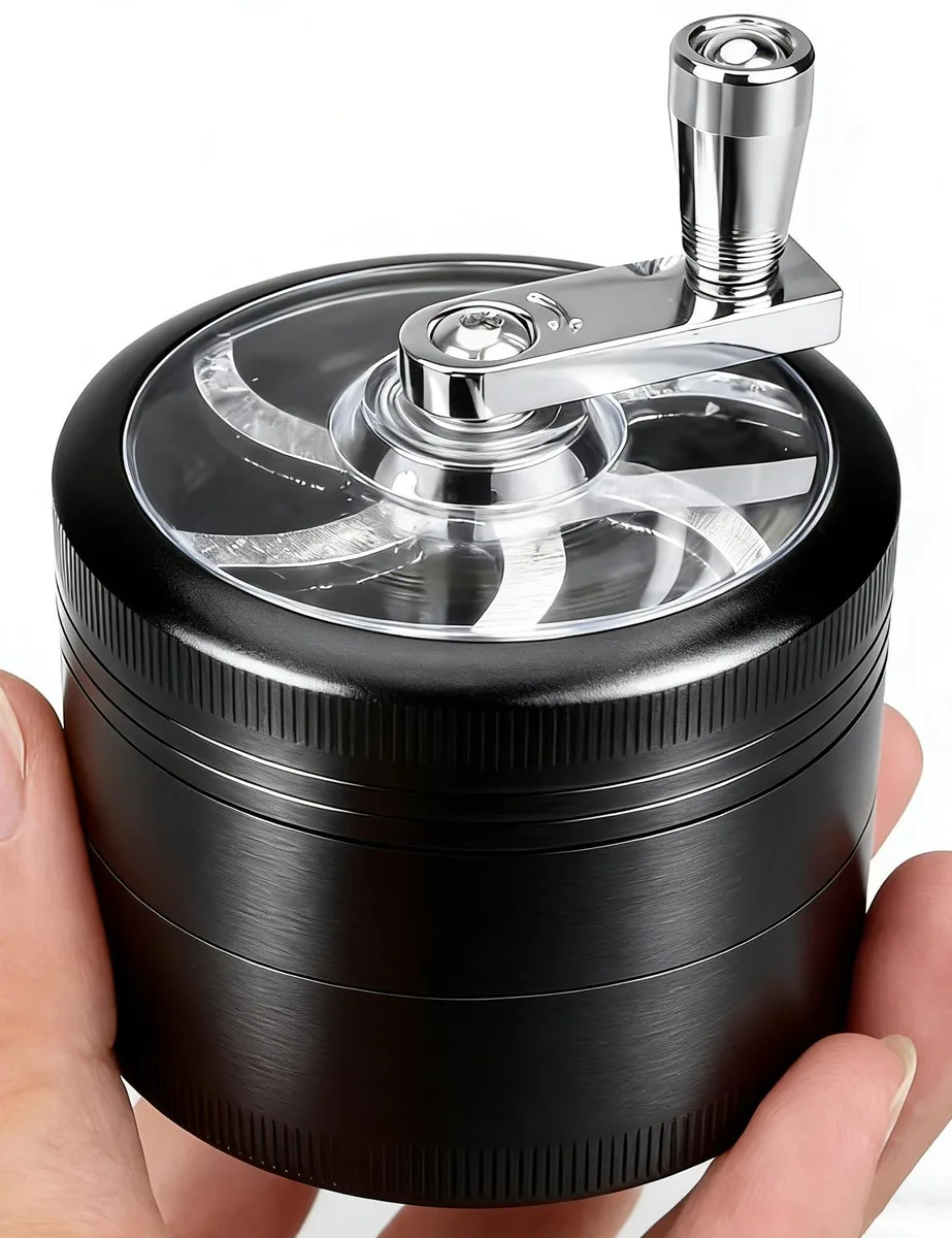 MQHMQH G41592 2.5 inch Aluminum Spice Grinder Black — product photo