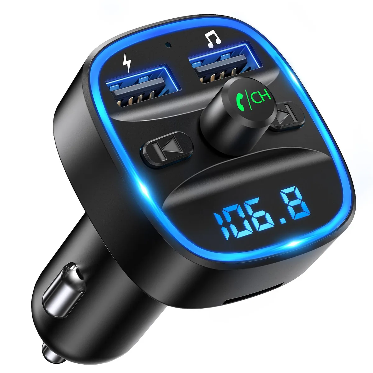 LENCENT LENCENT T25 Bluetooth FM Transmitter Car Charger — product photo
