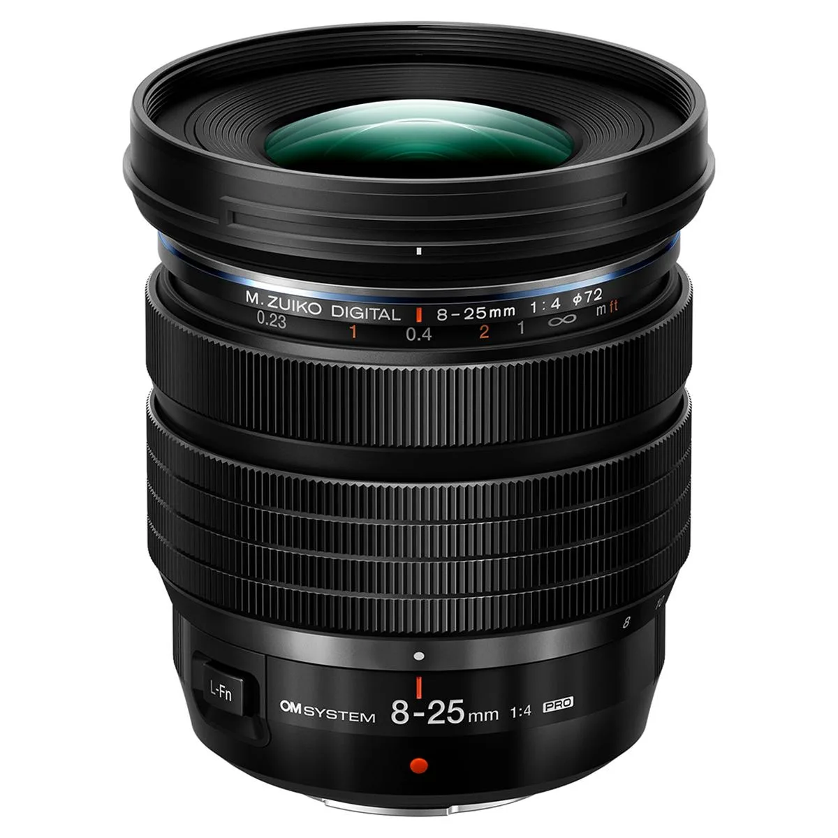 Olympus America Inc. Olympus America Inc. M.Zuiko Digital ED 8-25mm f/4 PRO Lens for Micro Four Thirds, Black — product photo