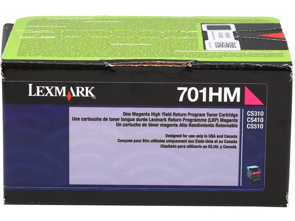 Lexmark Lexmark 70C1HM0 High Yield Magenta Toner Cartridge 3000 Pages — product photo