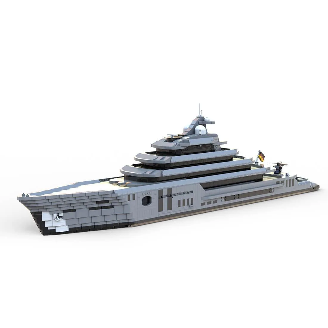 ZITIANYOUBUILD ZITIANYOUBUILD MOC-162171 Super Luxury Large Yacht 5671PCS Educational Building Set — product photo