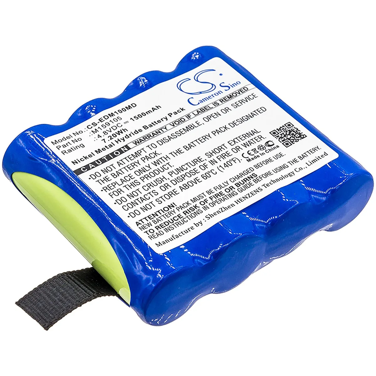 Cameron &amp; Co Cameron &amp; Co DS-CS-EDM100MD Ni-MH 4.8V 1500mAh Green — product photo