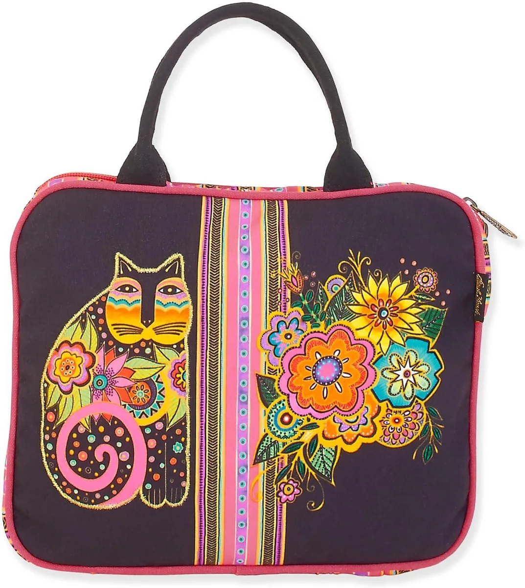 Sun 'N' Sand Sun 'N' Sand Laurel Burch Blossoming Feline Cosmetic Travel Tote 11 x 2.5 x 9.5 inches — product photo