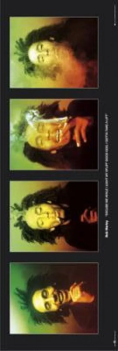 Bob Marley faces poster print 21 by 62 inches