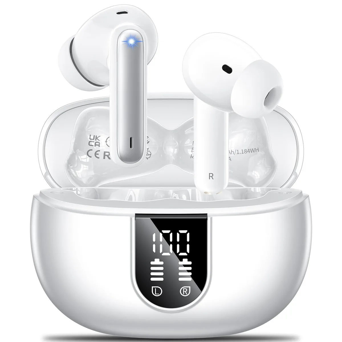No Sew No Sew A60Pro W White Bluetooth 5.3 In-Ear Headphones 42H 13mm — product photo
