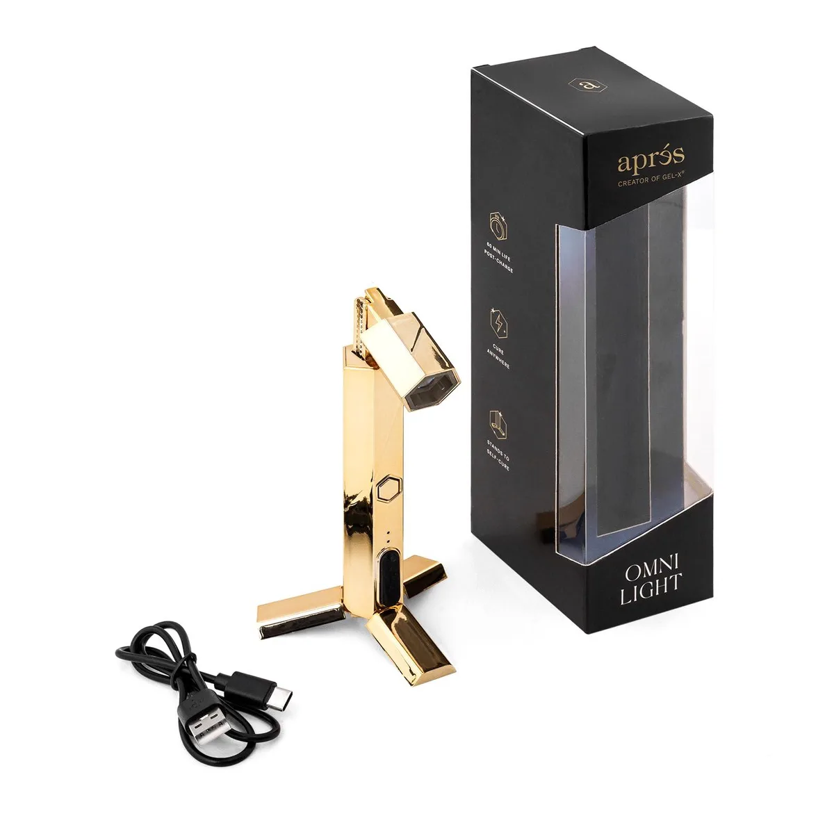 APRÉS Omni Light Gel-X UV LED Lamp 3W Gold 60 min — product photo