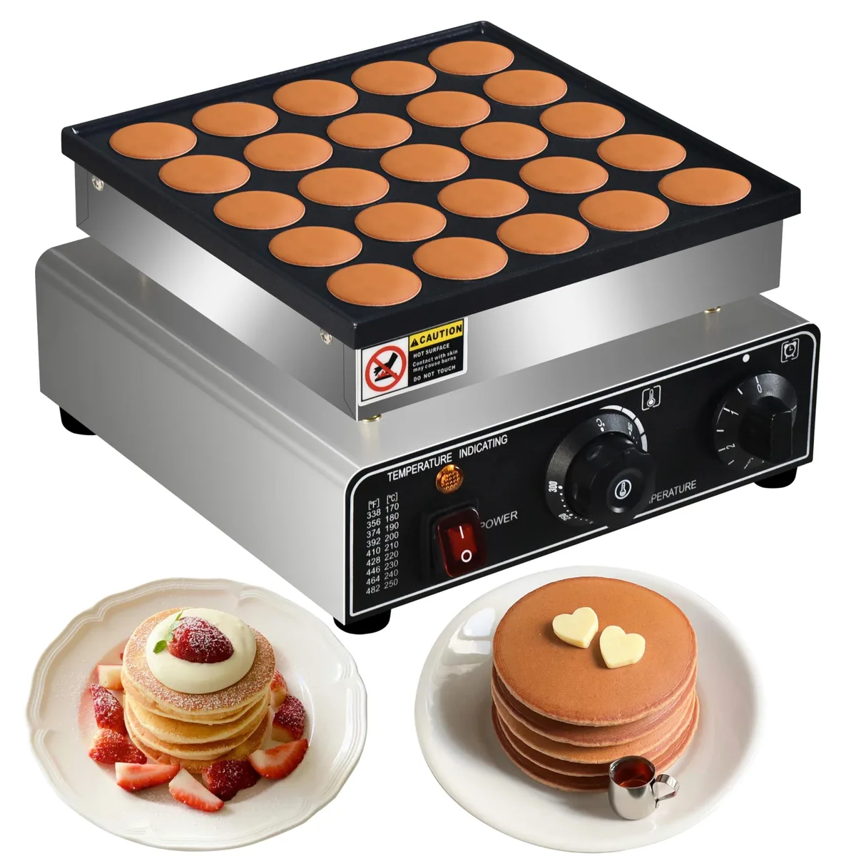  AEYDJXMER YD-2240 110V 950W 25-Piece Mini Pancake Maker — product photo