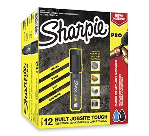 Sanford Sanford 2018326 marker chisel tip black 12 pack — product photo