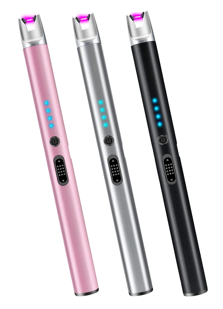 Luxgaze 709 3-Pack Arc Lighters 3.2in Neck Smoking Accessory — product photo