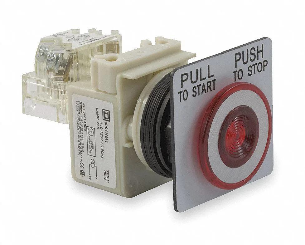 Schneider Electric Schneider Electric 9001SKR9P1RH13 Illuminated Push Button 30 mm Red — product photo