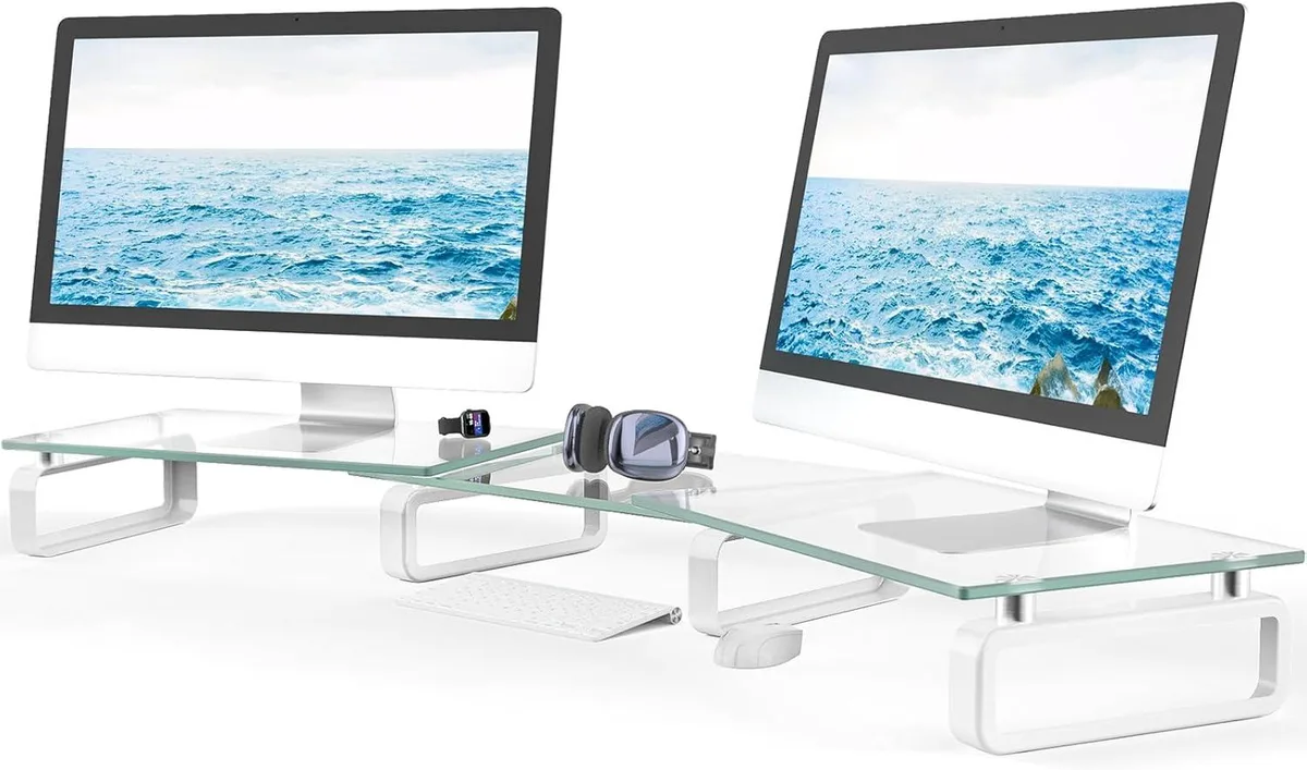 PISKEKAT PISKEKAT Server Rack Mounting Rack Clear Tempered Glass 88Lbs HD02T-301 — product photo