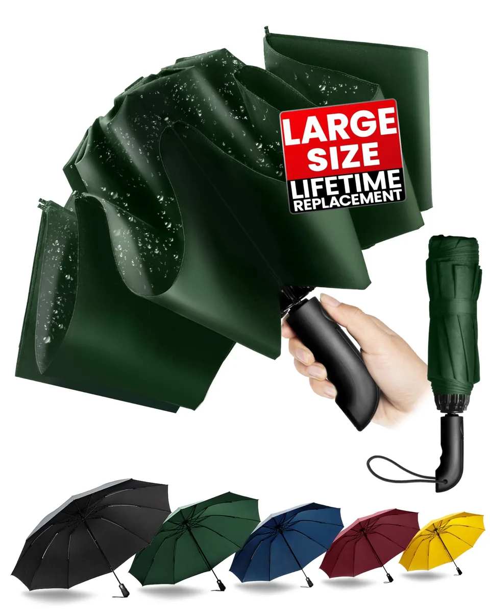  Chakipee LOYS-030 Inverted Umbrella 46" 10 Ribs 13" Folded 1.1lb 210T Clear — product photo