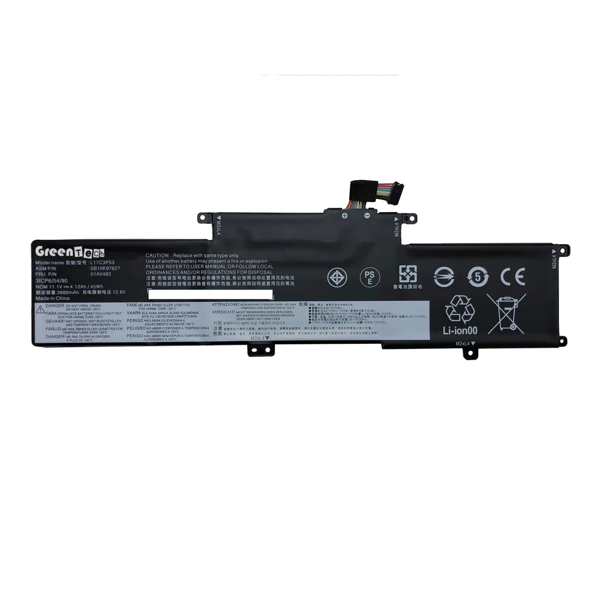 NShi NShi 01AV483 L17C3P53 11.1V 45Whr 3-cell laptop battery for Thinkpad L380 L390 Yoga — product photo