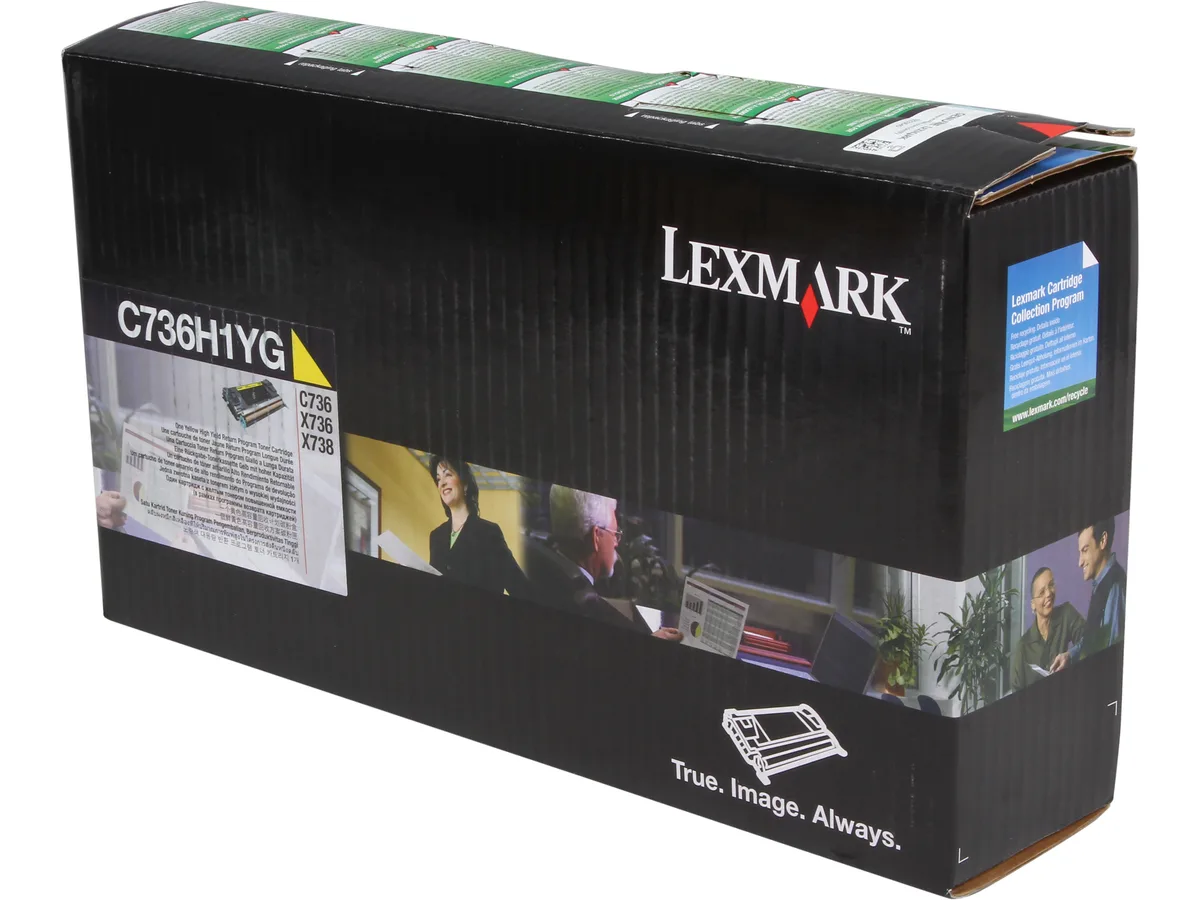Lexmark Lexmark C736H1YG Yellow Toner Cartridge 10000 Pages — product photo