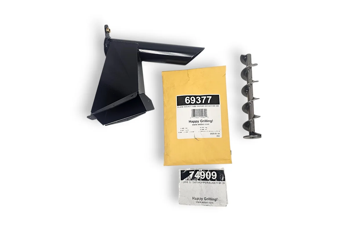 weber Weber 69374 Spout Tube Weldment Auger SmokeFire Black BB appliance part — product photo