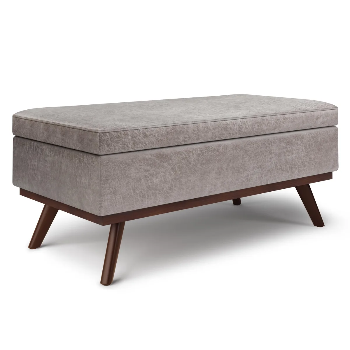 tuphen tuphen Owen Lift Top Coffee Table Ottoman Distressed Grey 42" W x 24" D x 18.5" H — product photo