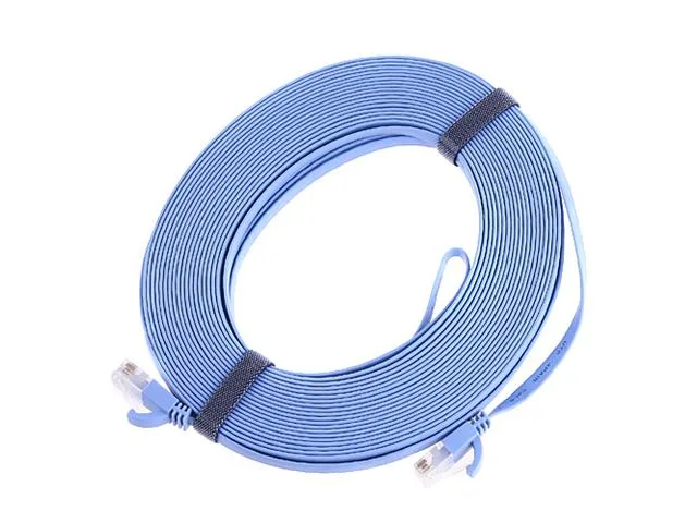 TOMOTOP TOMOTOP Cat6a Flat Ethernet Cable 20m Blue 1.4mm — product photo