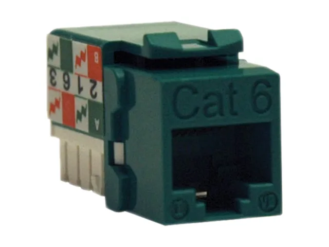 Tripp Lite Tripp Lite N238-001-GN Cat6/Cat5e 110 Punch Down Keystone Jack Green — product photo