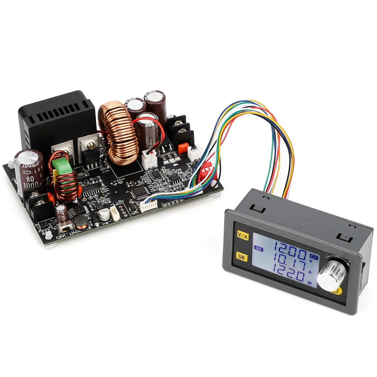  DROK DC Buck Converter 6-70V to 0-60V 20A 1200W with Meter — product photo