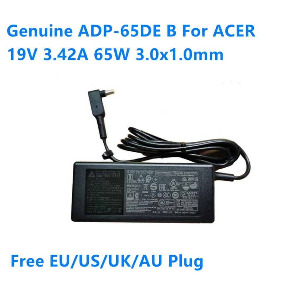 Graviton Graviton ADP-65DE B 65W 19V 3.42A AC Adapter 3.0x1.0mm — product photo