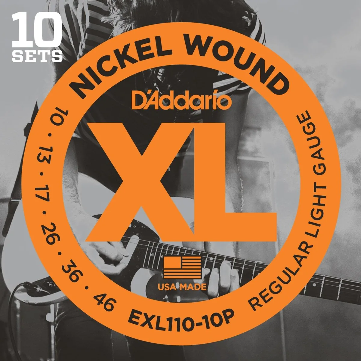 D'Addario D'Addario EXL110-10P Nickel Wound Electric Guitar Strings 10-46 — product photo