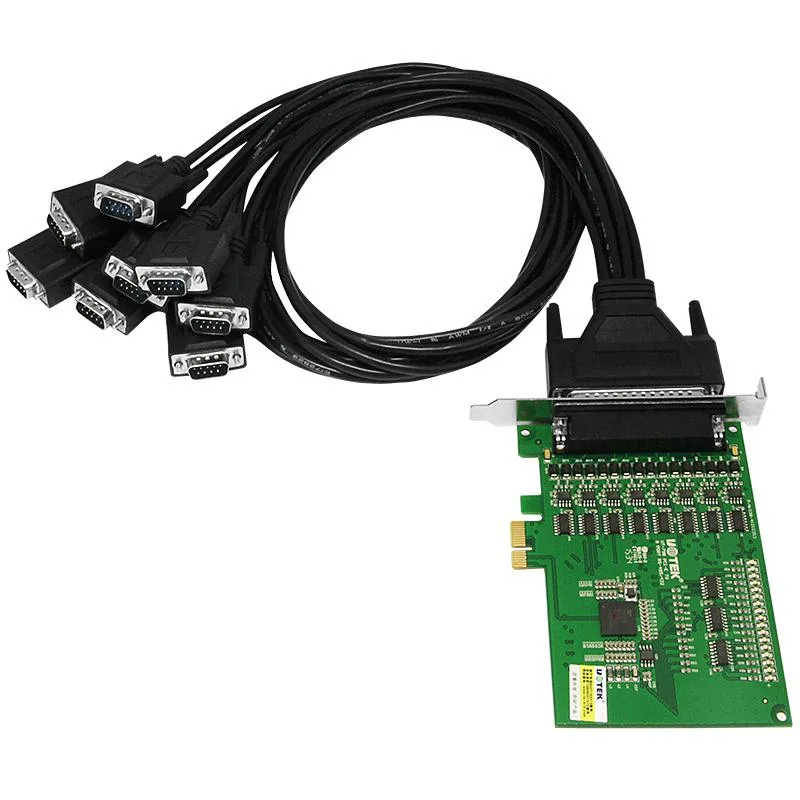 UOTEK UOTEK UT-798 8-port RS-422/485 PCIe network card — product photo