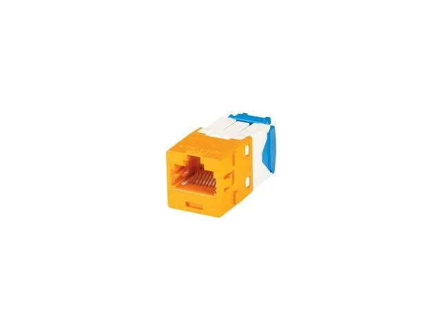 Panduit Panduit CJ6X88TGOR Cat6a UTP RJ45 Jack Module Orange — product photo