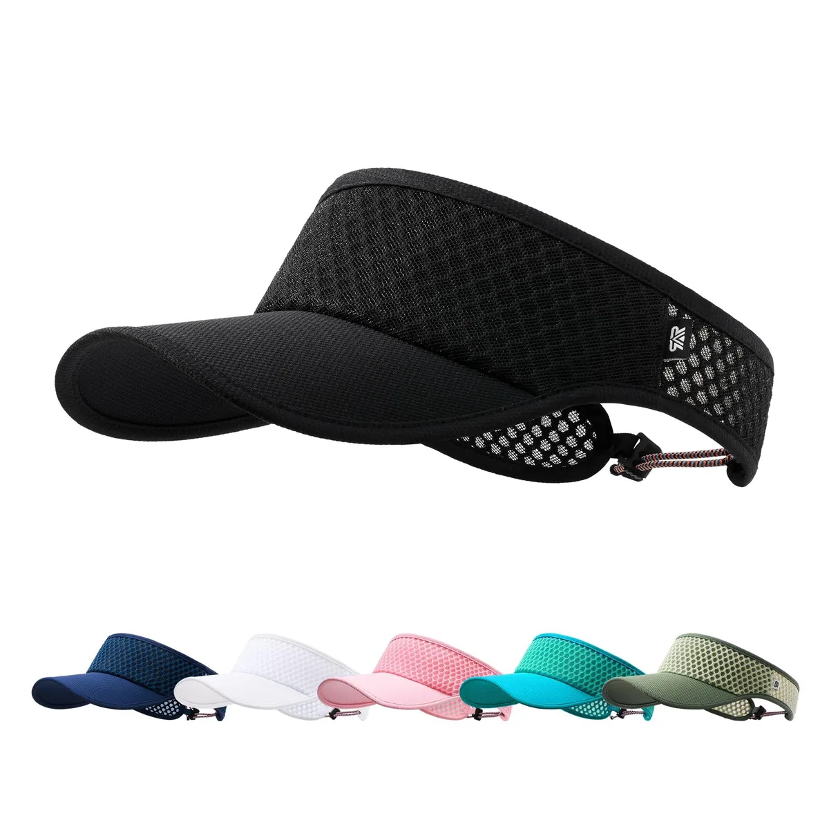  AUSFLUG Wide Brim Sun Visor Black 3.15" 45g — product photo