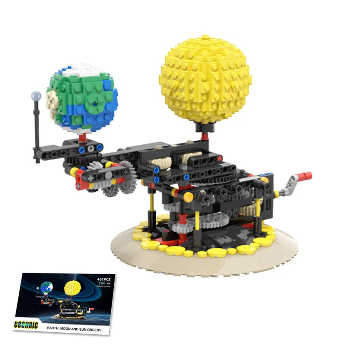 ZITIANYOUBUILD ZITIANYOUBUILD Earth Moon Sun Orrery 468 Pieces MOC — product photo