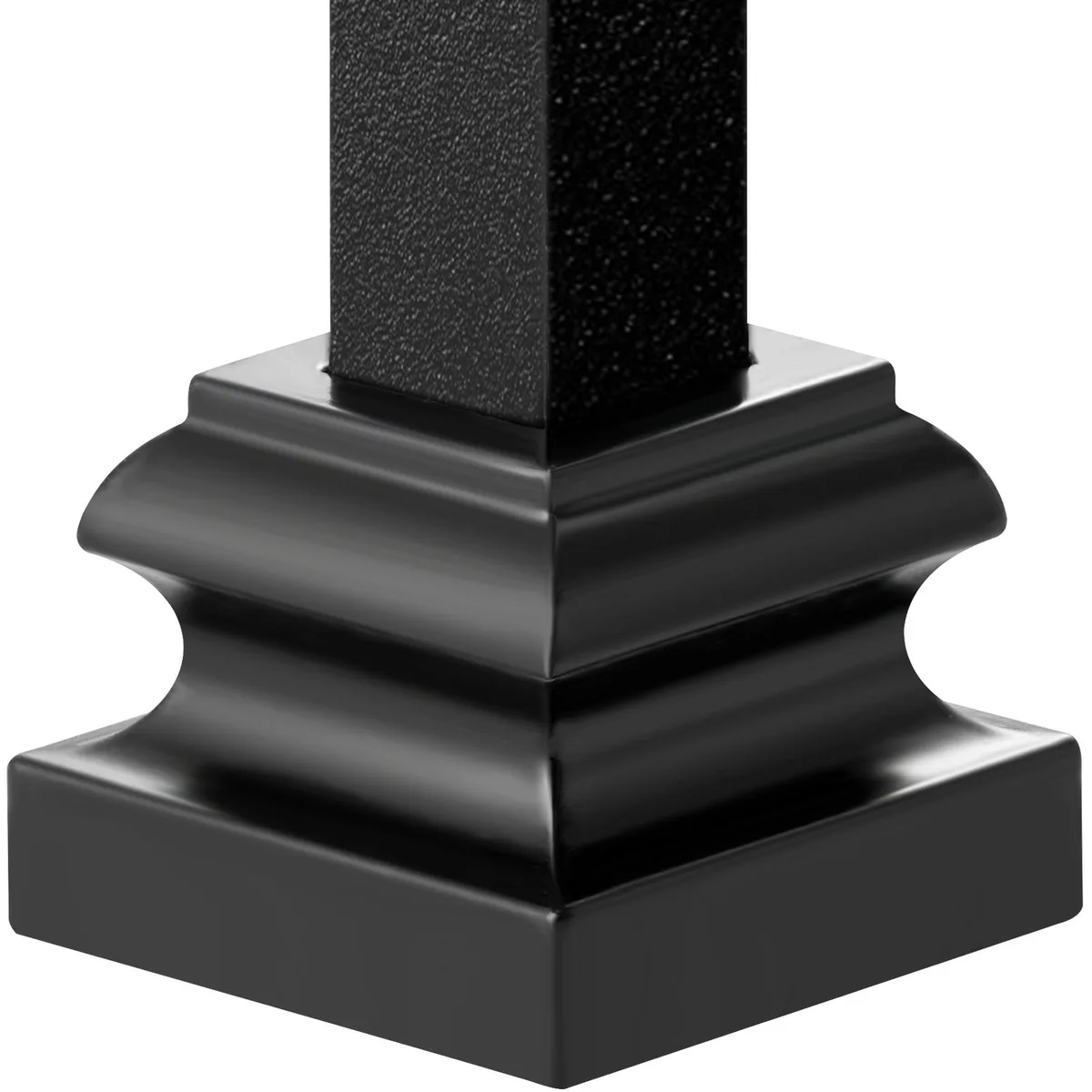 VEVOR VEVOR Aluminum Alloy Baluster Shoes Satin Black 50 Pcs 1/2 Inch Square 1.4x1.4x1 Inch — product photo