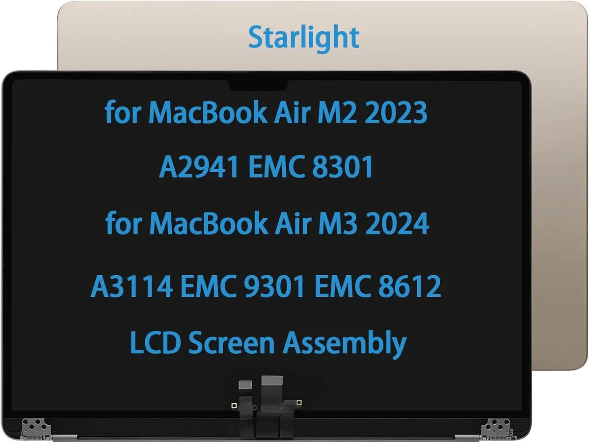 NUOLAISUN NUOLAISUN 15" MacBook Air M2 A2941 M3 A3114 2023-2024 Starlight laptop screen — product photo