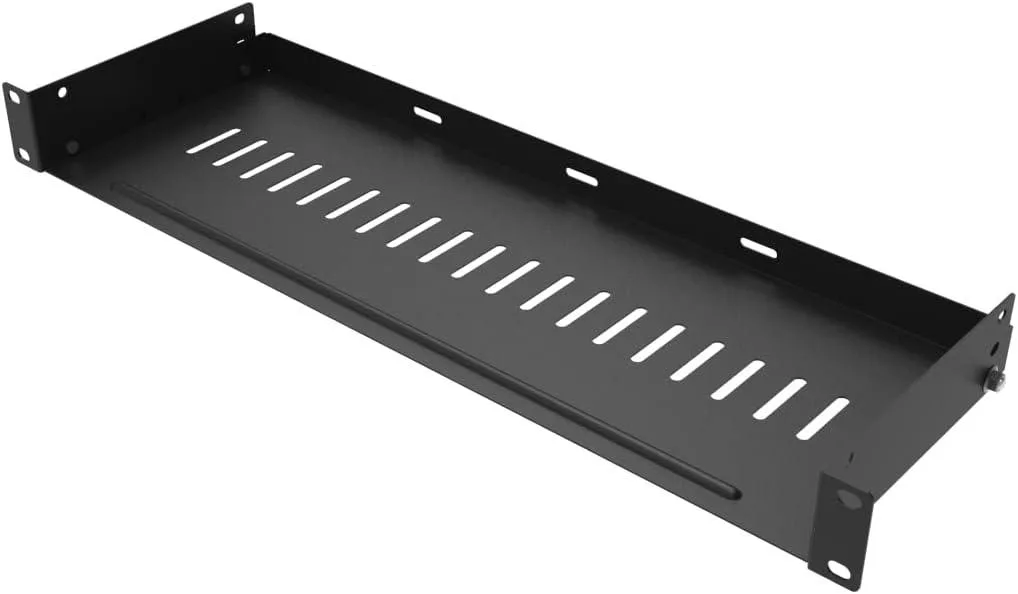 BFKK BFKK 1U Vented Rack Shelf 19 Inch 6 Inch Deep No Lip — product photo