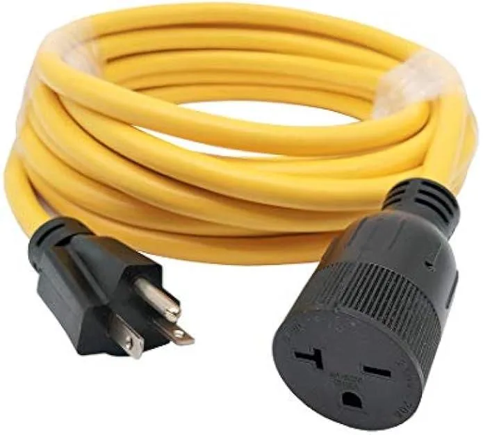 TAURKENAM TAURKENAM 885774 NEMA 6-20P to 6-20R/6-15R 12 AWG 25 ft power adapter — product photo