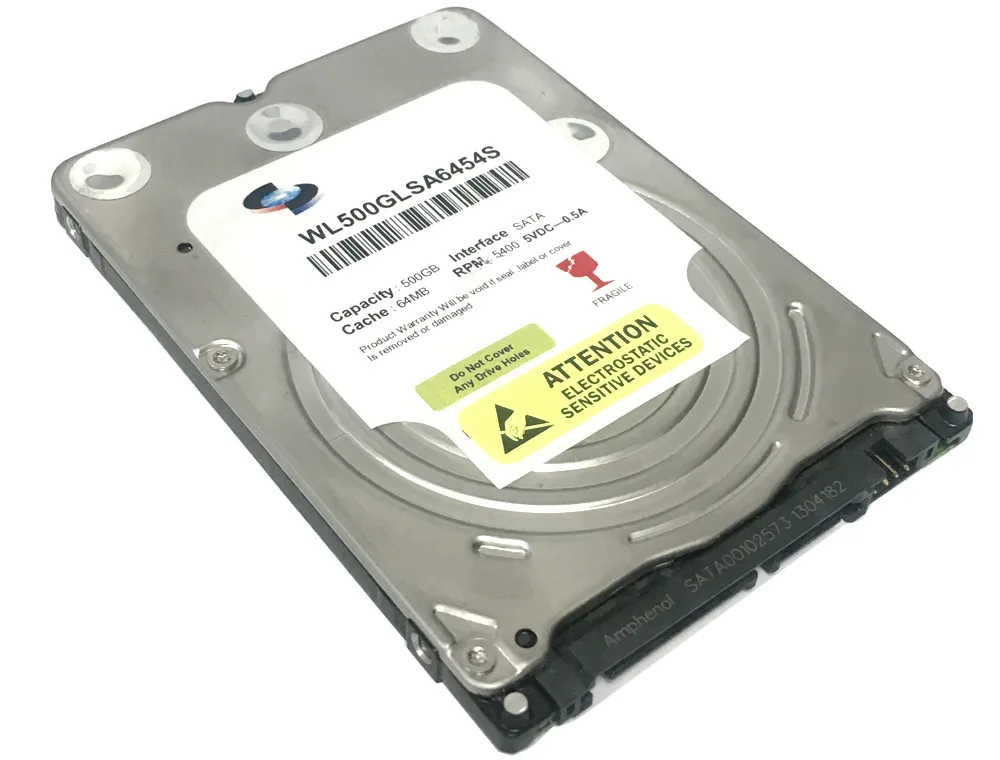 GoHardDrive GoHardDrive 500GB 64MB 5400RPM SATA 2.5" 7mm laptop hard drive — product photo