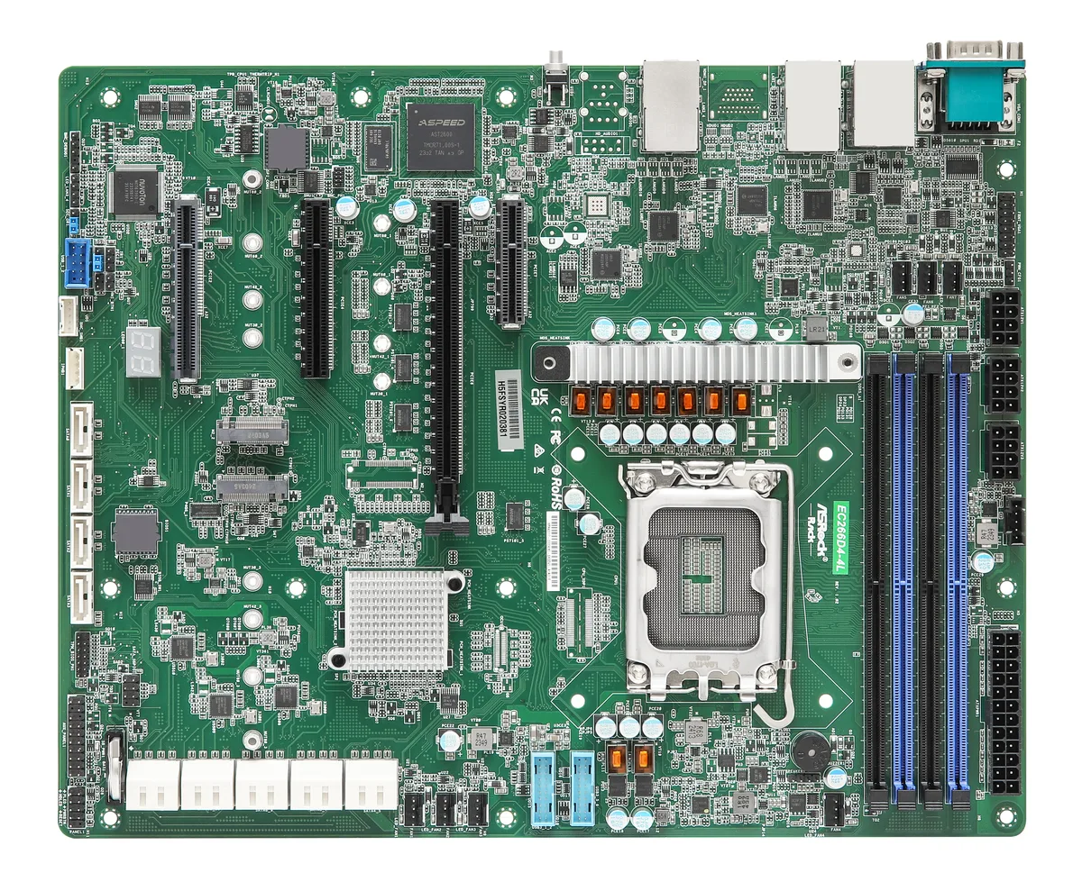 ASRock Rack ASRock Rack EC266D4-4L server motherboard LGA 1700 DDR5 4x 1G LAN — product photo