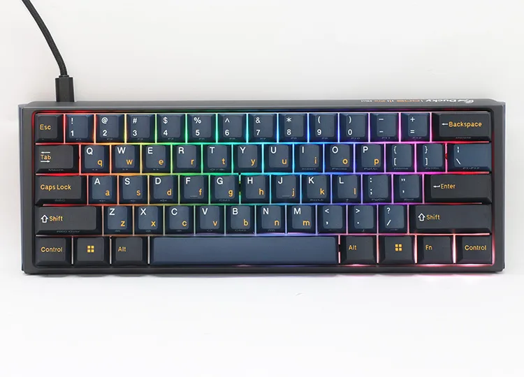 Ducky Ducky ONE 3 Pro Mini Nazca Line gaming keyboard, Cherry MX2A Silver, 61 keys, Black — product photo