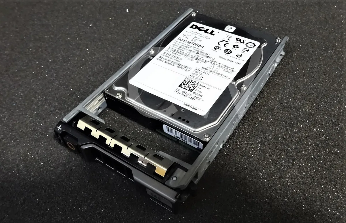DELL DELL ST9500430SS 500GB 7200RPM 2.5" SAS internal hard drive with caddy — product photo